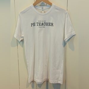 Bella Canvas White Short Sleeve Tee - Perfect for Teacher Halloween Costume!